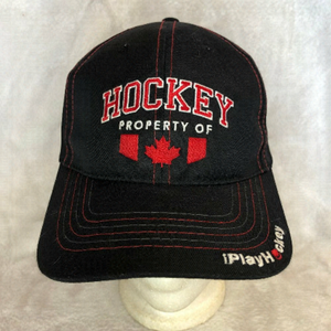 HOCKEY Property of Canada I Play Hockey Baseball Hat Cap Adjustable Unisex